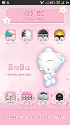 babu pink launcher theme android App screenshot 2